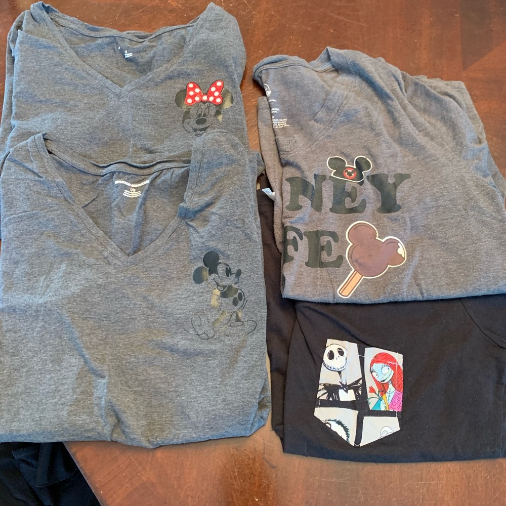 Used women Disney shirt lot
